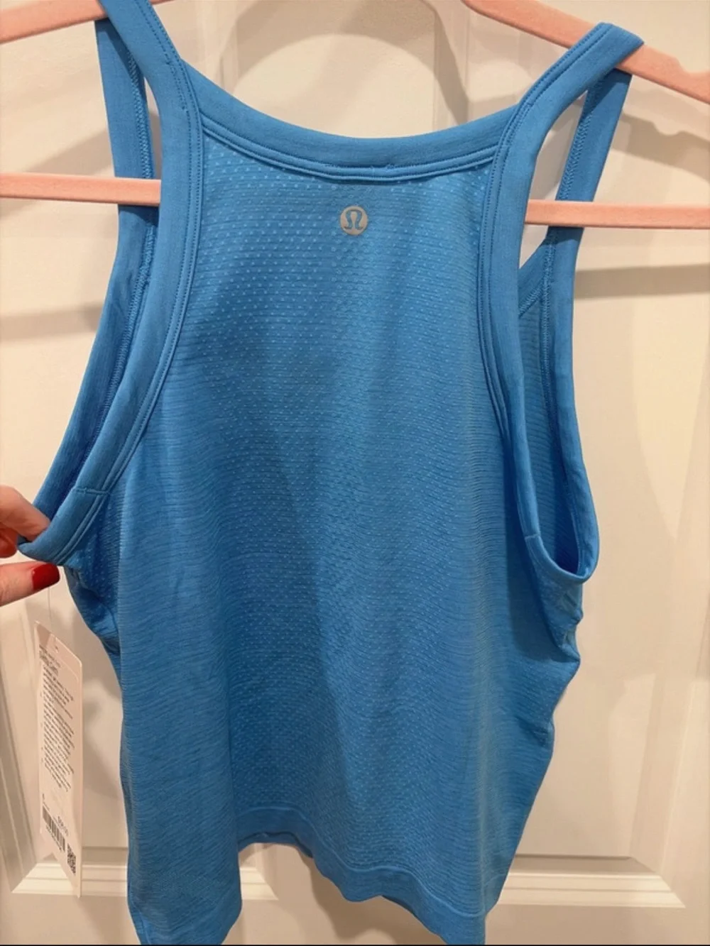 Lululemon Women’s Light Blue Tank Top - Active Comfort
